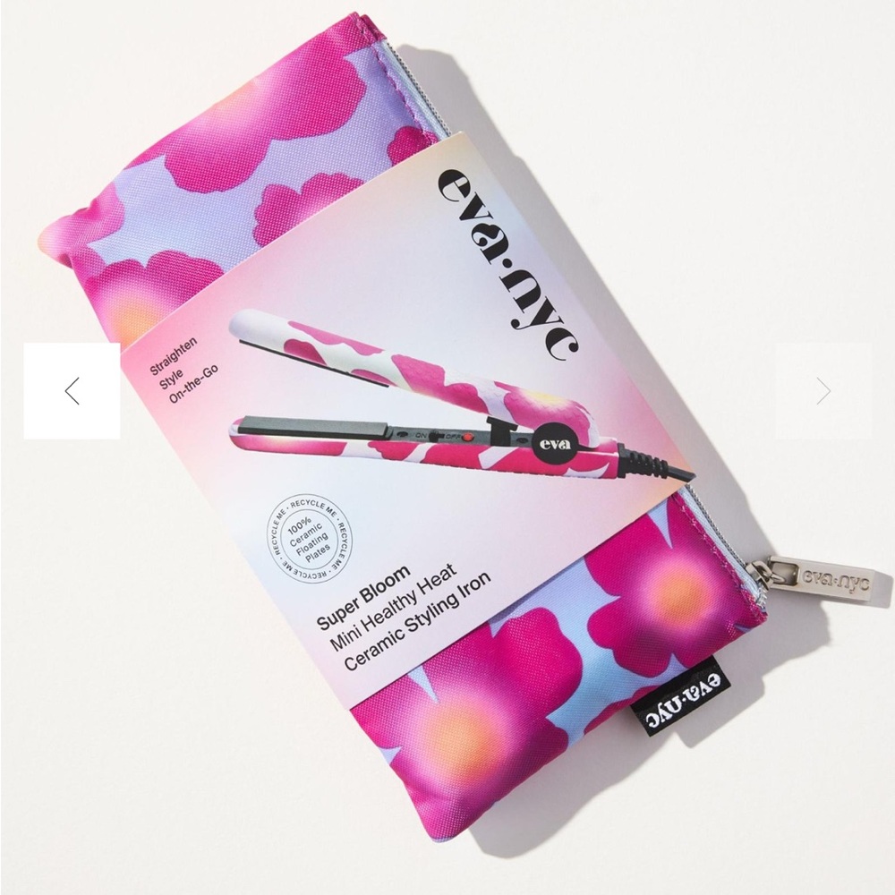 Eva•NYC Super Bloom Mini Healthy Heat Ceramic Styling Iron